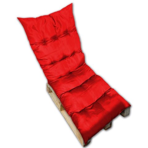 Almofada Futon Esteira Grande 60x1,70cm Flat Vários Modelos Vermelho