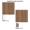 Guarda Roupa Solteiro 4 Portas 100% em MDF Juparanã Rimo - Freijó - 6