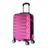 Mala de Bordo Viagem Pequena ABS - (55 x 35 x 22cm) com 4 Rodinhas 360º - (Regulamentação ANAC) Rosa - 1