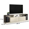 Bancada Rack Para TV 52 Polegadas 1005093 Off White Madero MBL - 3
