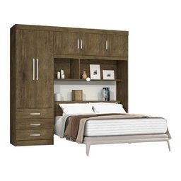 Guarda-Roupa Casal 5 Portas com Cabeceira Cancun  Flex Color - 6