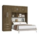 Ver imagem 6 de Guarda-Roupa Casal 5 Portas com Cabeceira Cancun Flex Color