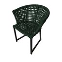 Ver imagem 1 de Cadeira Salinas Corda Náutica Base em Alumínio Premium Preto/verde Musgo