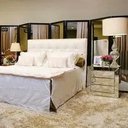 Ver imagem 3 de Mesa de Cabeceira espelhado LOFT 3 gavetas