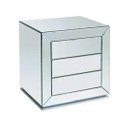 Ver imagem 2 de Mesa de Cabeceira espelhado LOFT 3 gavetas