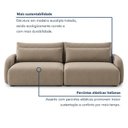 Ver imagem 4 de Sofá Cama Modular Orgânico Retrátil 4 Lugares 270cm com Base em Madeira Maciça Oxford