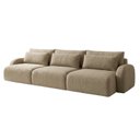 Ver imagem 2 de Sofá Cama Modular Orgânico Retrátil 4 Lugares 270cm Base Madeira Maciça Oxford