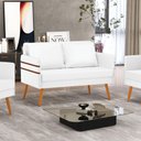 Ver mais imagens de Namoradeira 02 Lugares Mari Corino Castanho Branco
