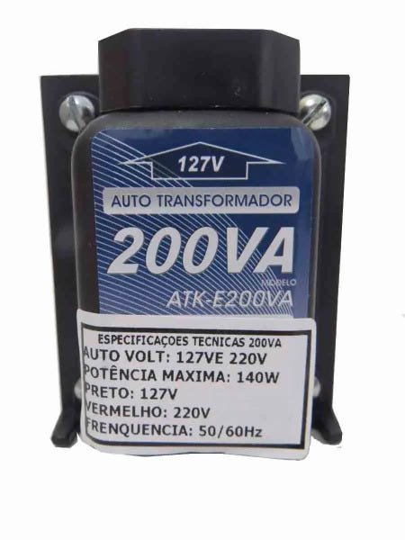 Autotransformador Conversor De Voltagem 200va 127/220v Cód.262274
