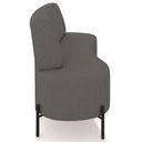Ver mais imagens de Sofá Chaise 2 Lugares Sala Living 160cm Pés Industrial Cayman K01 Linho Cinza Escuro - Lyam Decor