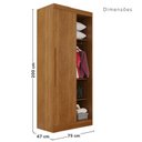 Ver imagem 5 de Guarda-Roupa de Canto Modulado 9 Portas 4 Gavetas França