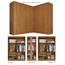 Ver imagem 4 de Guarda-Roupa de Canto Modulado 9 Portas 4 Gavetas França