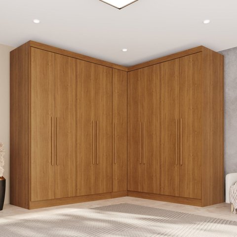 Guarda-Roupa de Canto Modulado 9 Portas 4 Gavetas França