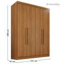 Ver imagem 6 de Guarda-Roupa de Canto Modulado 9 Portas 4 Gavetas França