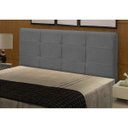 Ver imagem 2 de Cabeceira Cama Box Casal Queen 160 cm London - JS Móveis - Cinza