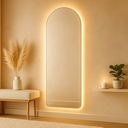 Ver imagem 3 de Espelho Grande Corpo Inteiro sem Moldura C/ Led Base Reta Designer Moderno Decorativo 150x40cm