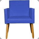 Ver imagem 2 de Poltrona Decorativa Para Recepção Manicure Sala De Espera Escritório Consultório Corino