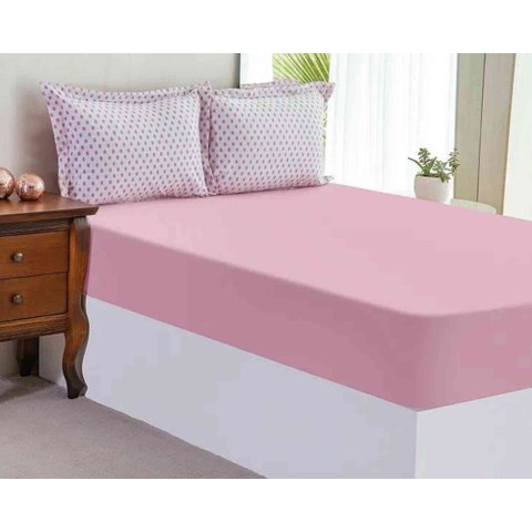 Lençol Queen Malha Rose Bella Enxovais 000012290