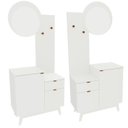 Ver imagem 6 de Conjunto para Banheiro 80cm com Espelho 2 Porta e 1 Gaveta Branco
