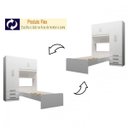 Ver imagem 6 de Guarda-Roupa Solteiro 4 Portas com Cama de Solteiro Cancun Yescasa