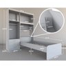 Guarda Roupa Solteiro 4 Portas com Cama de Solteiro Cancun Flex Color - 4