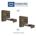 Ver imagem 5 de Guarda Roupa Solteiro 4 Portas com Cama de Solteiro Cancun Flex Color