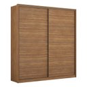 Ver imagem 1 de Guarda Roupa Casal Belga 2 Portas Deslizantes Flex -demobile:amêndola Touch / Grafito