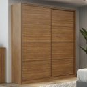Ver imagem 2 de Guarda Roupa Casal Belga 2 Portas Deslizantes Flex -demobile:amêndola Touch / Grafito