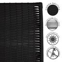 Ver imagem 5 de Cadeira Espreguiçadeira Havaí Alumínio e Fita Náutica Preto