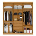 Ver imagem 2 de Guarda Roupa 3 Gavetas e 6 Portas Chade Naturalle