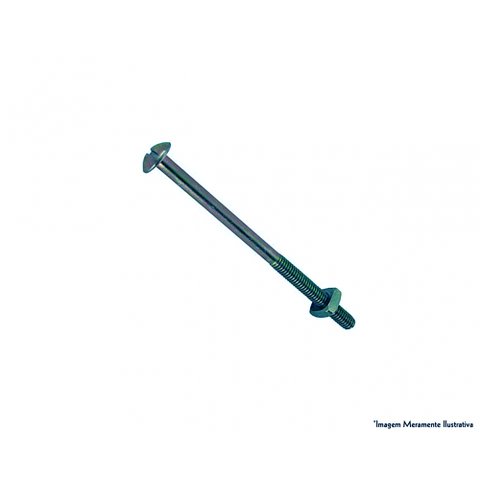 Parafuso Cama Fendado C/porca 1/4x 90