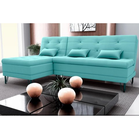 Sofá Cama 3 Lugares com Chass Casal Luxo Premium Nice Matrix