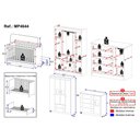 Ver imagem 4 de Quarto de Bebê Completo com Berço Americano 3 em 1 Teddy Multimóveis Mp4644 Branco/off White