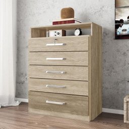 Cômoda 5 Gavetas com Espaço TV e DVD Triunfo Demóbile - 1 Cômoda 5 Gavetas com Espaço TV e DVD Triunfo Demóbile - 1