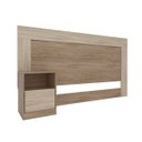Ver imagem 3 de Cabeceira Casal com 1 Mesa de Apoio 1 Gaveta London Demóbile