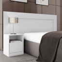 Ver imagem 1 de Cabeceira Casal com 1 Mesa de Apoio 1 Gaveta London Demóbile