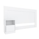 Ver imagem 3 de Cabeceira Casal com 1 Mesa de Apoio 1 Gaveta London Demóbile