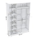 Ver imagem 2 de MÓDULO CLOSET A2,20 CAB. MALEIRO E NICHOS M300.B (LOJA E CLOSET) MUNDI MOVEIS