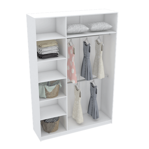 MÓDULO CLOSET A2,20 CAB. MALEIRO E NICHOS M300.B (LOJA E CLOSET) MUNDI MOVEIS