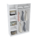 Ver imagem 1 de MÓDULO CLOSET A2,20 CAB. MALEIRO E NICHOS M300.B (LOJA E CLOSET) MUNDI MOVEIS