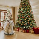 Ver imagem 2 de Sagrada Familia Decorativa em Tecido e Resina- 30cm