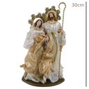 Ver imagem 3 de Sagrada Familia Decorativa em Tecido e Resina- 30cm