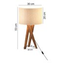 Ver imagem 3 de Abajur Luminária de Mesa Sala Quarto com Cúpula Paris - Palha