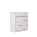 Ver imagem 3 de Cômoda Infantil Labirinto 4 Gavetas MDP Puxadores em ABS Branco Móveis Henn