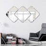 Espelho Decorativo Quadrado 3 Peças em Acrílico P - 4