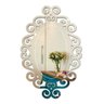 Espelho Arabesco Oval em Acrílico Decorativo com Gravação M - 1