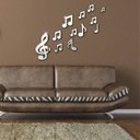 Ver imagem 3 de Kit com 12 Acrílico Espelhado Musica Cifras Notas Musicais