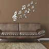 Kit com 12 Acrílico Espelhado Musica Cifras Notas Musicais - 3