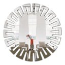 Ver imagem 1 de Espelho em Acrílico Decorativo Mandala | Sala Escritório M