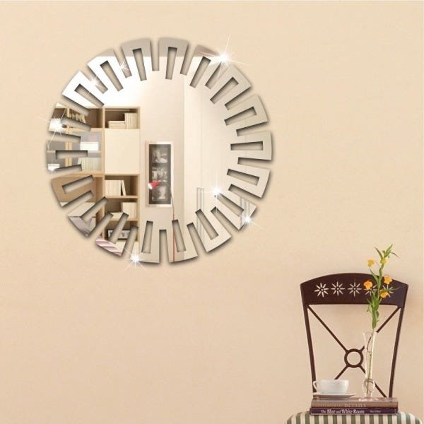 Espelho em Acrílico Decorativo Mandala | Sala Escritório M - 6
